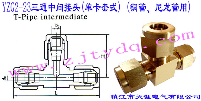 YZG2-23ͨg^(οʽ) (~)T-pipe Intermediate Connector