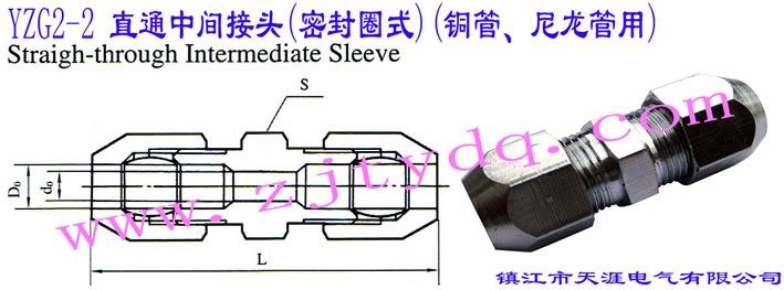 YZG2-2 ֱͨg^(ܷȦʽ)(~)Straight-through Intermediate Sleeve