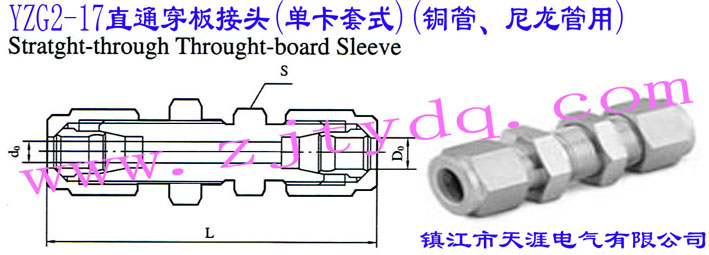 YZG2-17ֱͨ^(οʽ)(~)Straight-through Through-board Sleeve